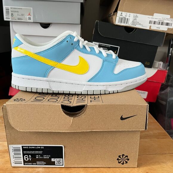 Nike Other - Nike Dunk Low GS Homer Simpson Mens 6.5y Shoes Blue Athletic Casual Sneakers